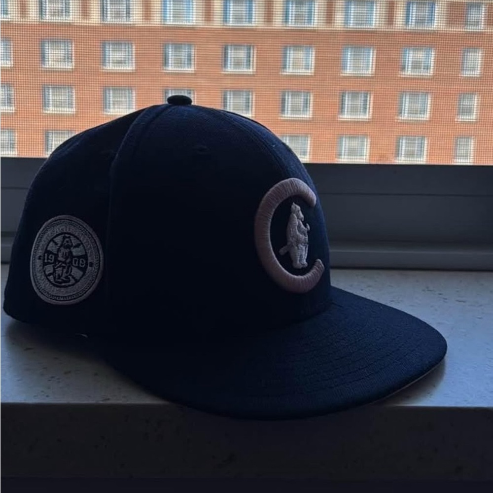Navy Baseball Cap with Embroidered Logo